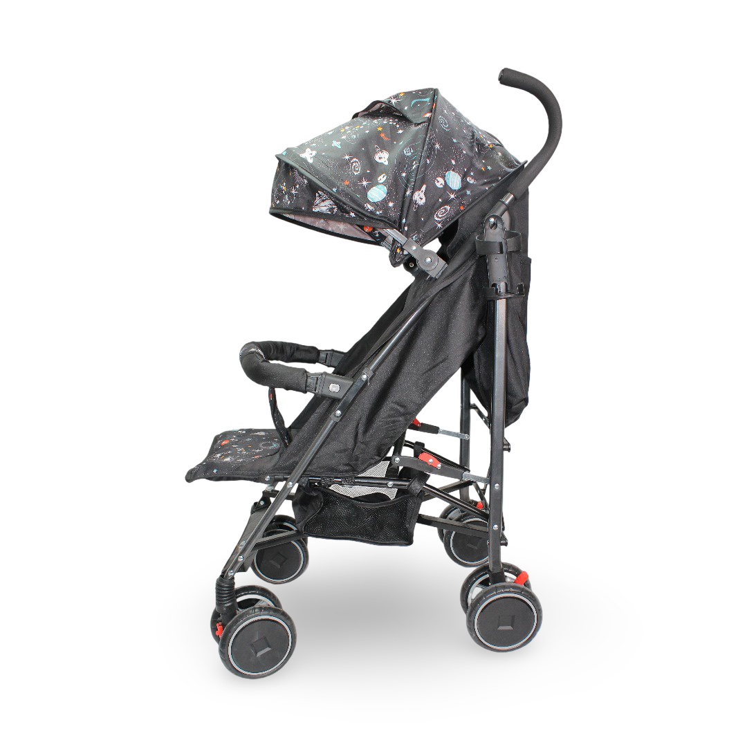 Umbrella Baby Stroller – Black with Space Print
