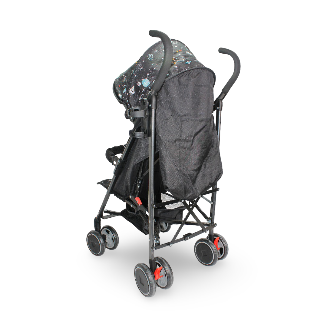 Umbrella Baby Stroller – Black with Space Print