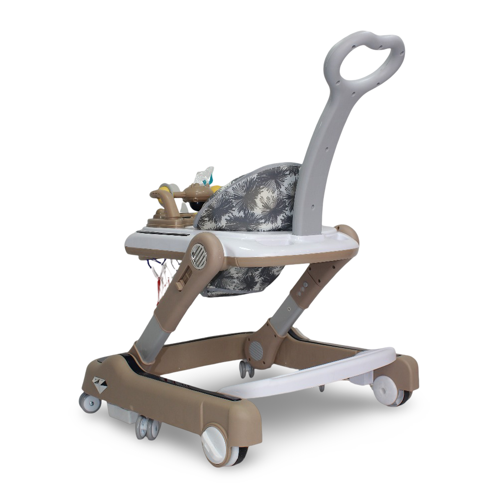 First Step Baby Walker with Basketball Hoop - Beige