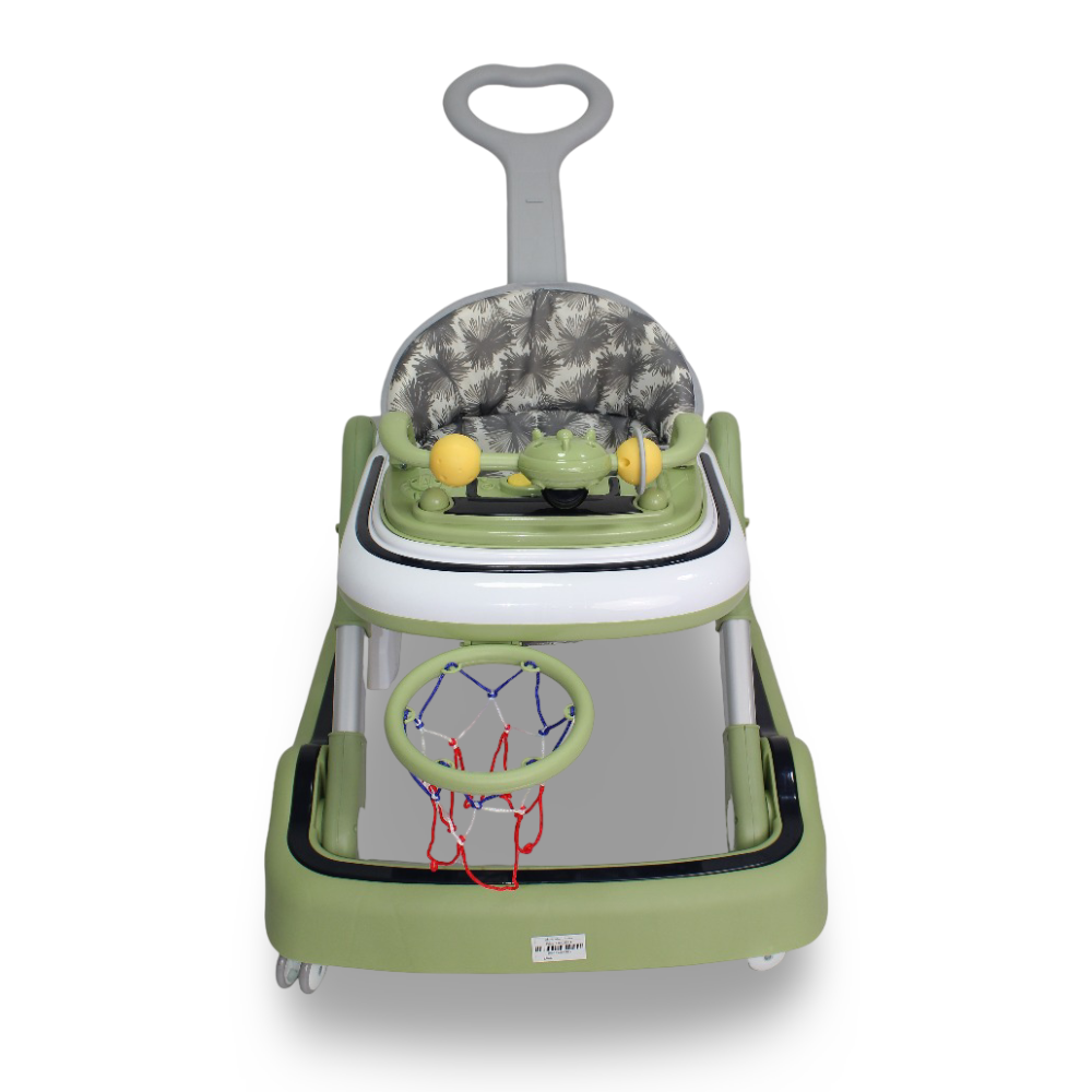 First Step Baby Walker with Basketball Hoop - Mint
