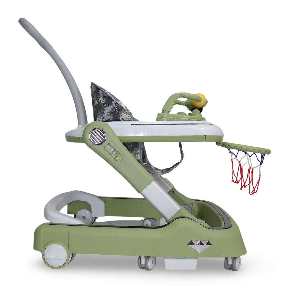 First Step Baby Walker with Basketball Hoop - Mint