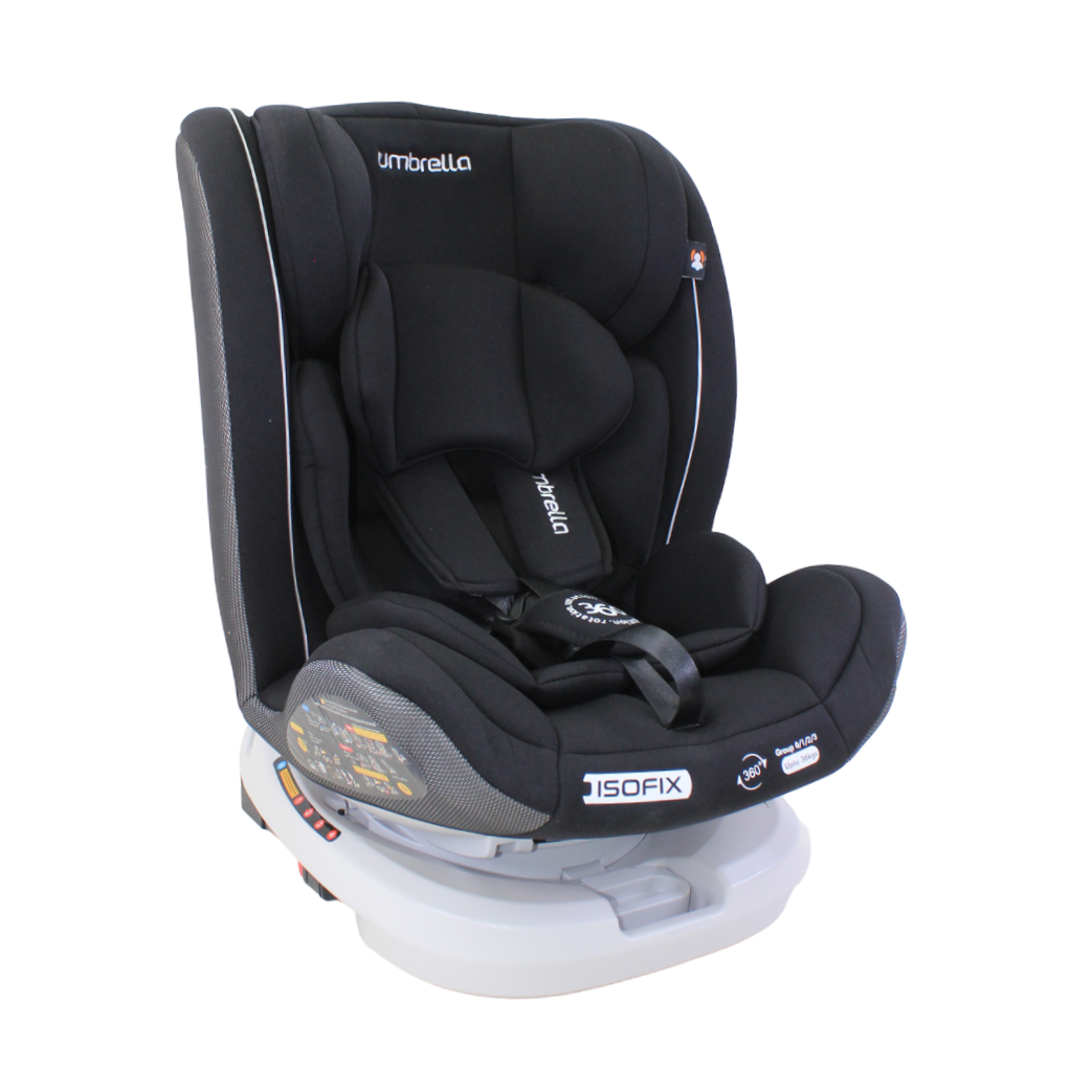 Umbrella ISOFIX 360° Car Seat – Black - Baby Essentials