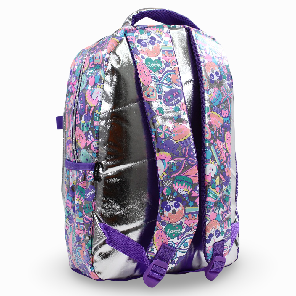 Smiggle Pinkish Sequin Backpack – 17 Inches