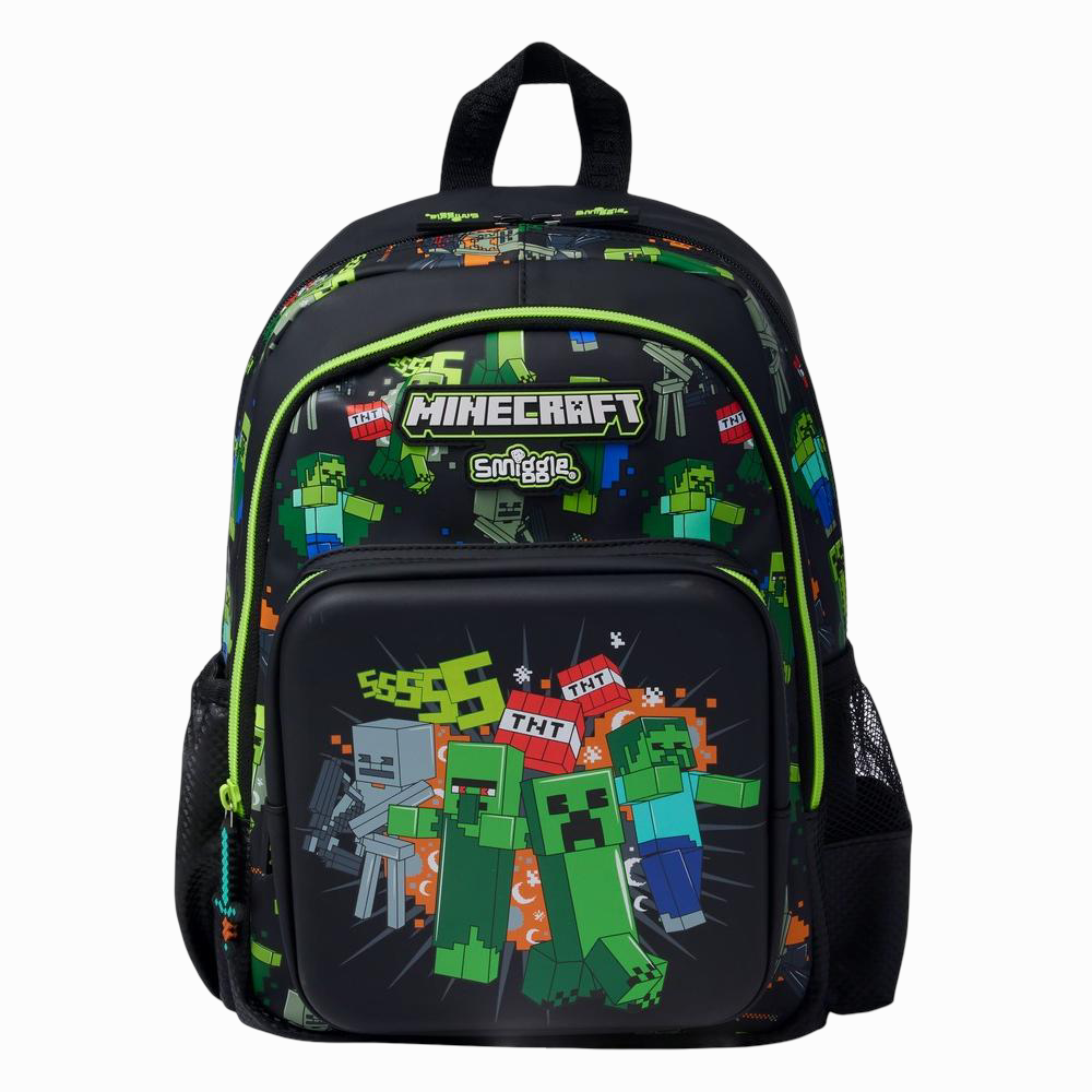 Smiggle Minecraft Junior Character Backpack – 15 Inches