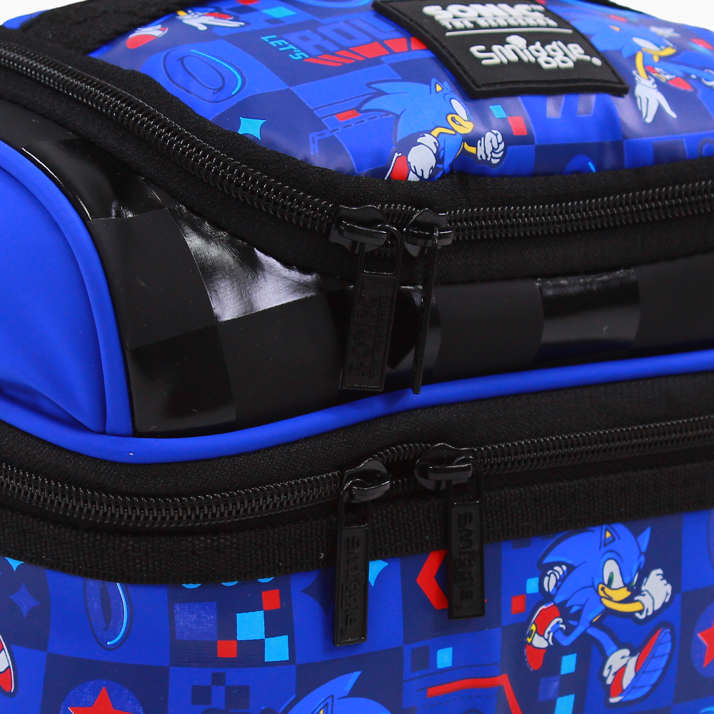 Fabric Lunch Bag – Blue with Sonic the Hedgehog Design