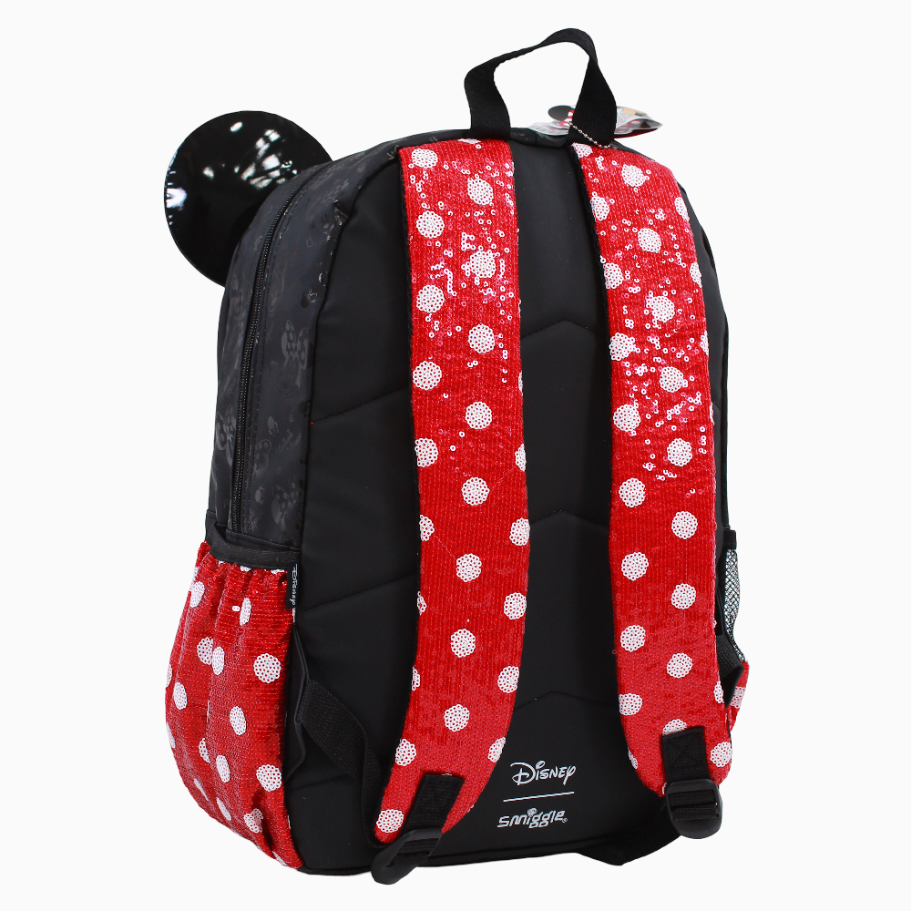 Minnie Mouse Backpack 17 Inches -Black & Red