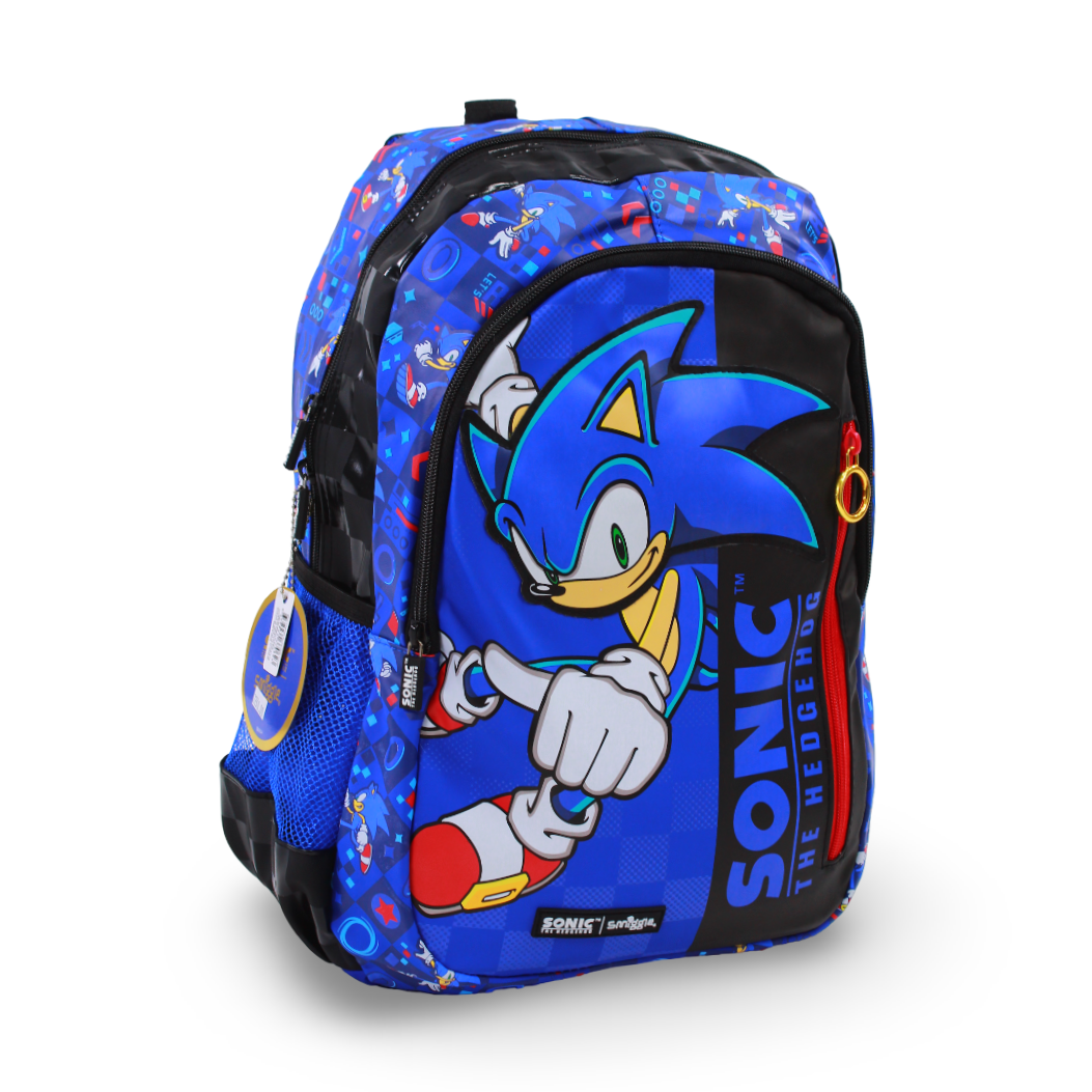 Smiggle Sonic The Hedgehog Classic Backpack 17 Inches – Blue