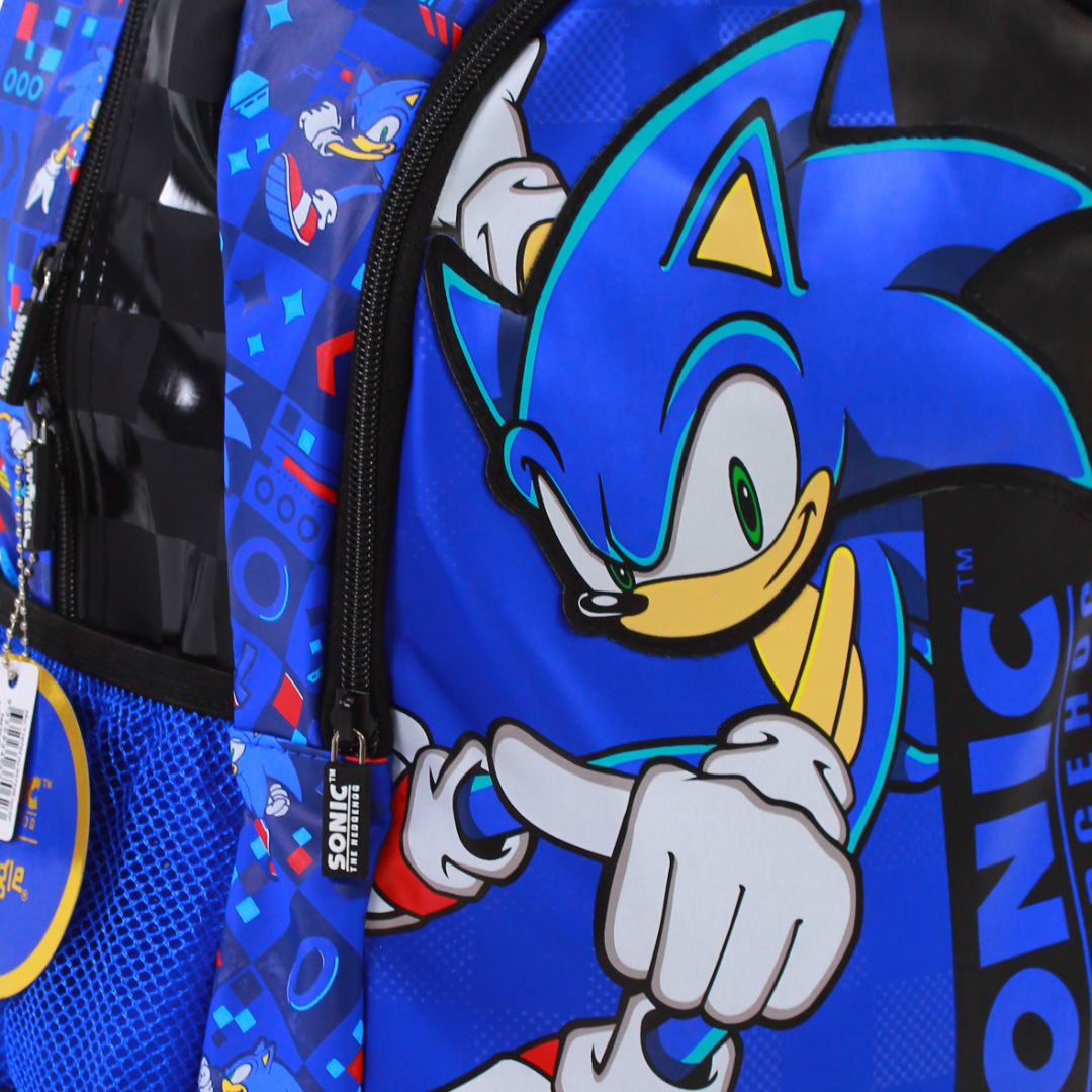 Smiggle Sonic The Hedgehog Classic Backpack 17 Inches – Blue