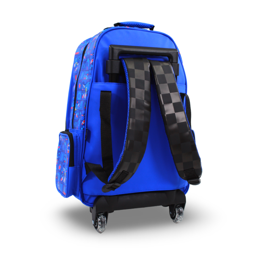 Smiggle Sonic The Hedgehog Trolley Backpack – Blue