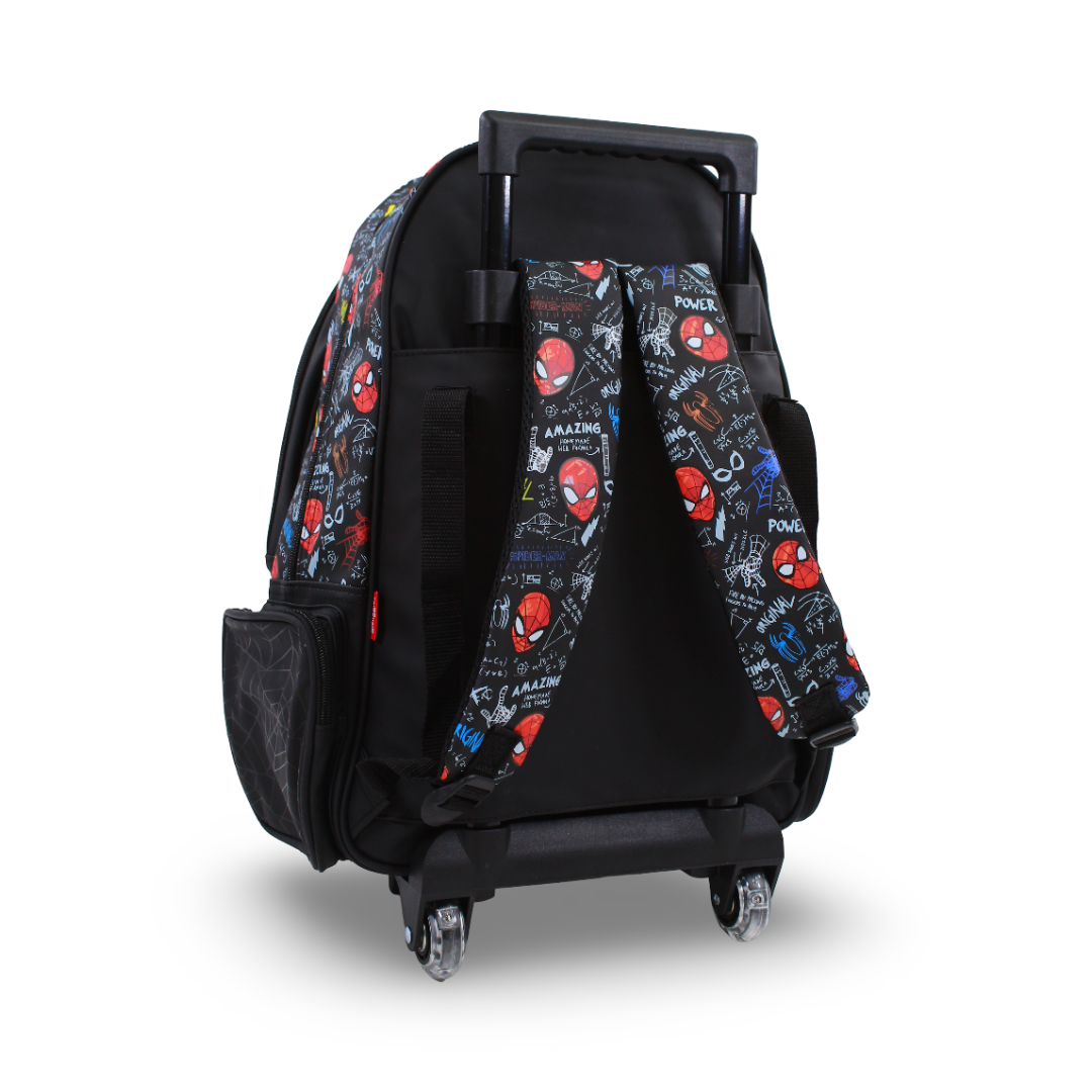 Smiggle Marvel Spider-Man Trolley Backpack – Black