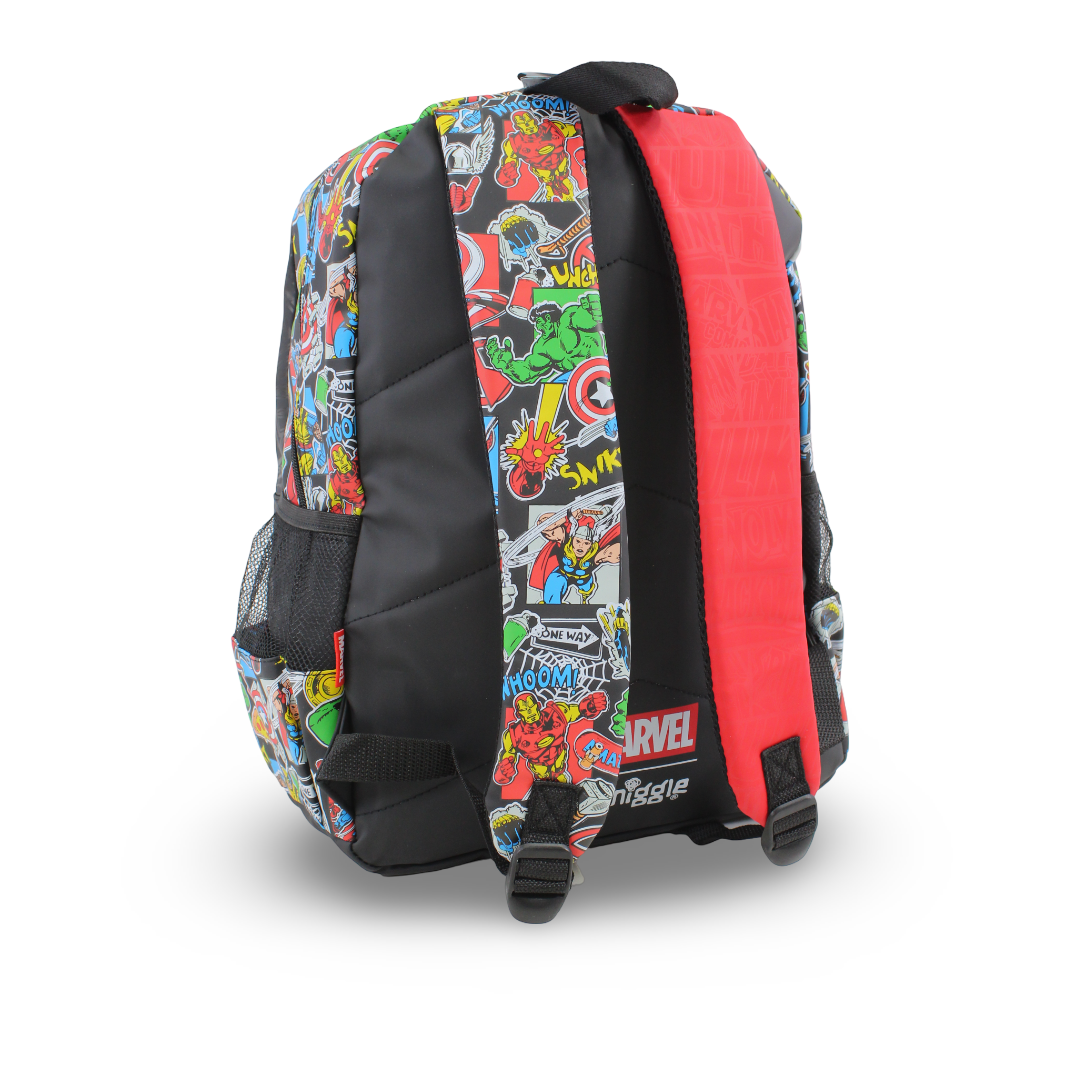 Smiggle Marvel Comics Backpack 17 Inches – Red & Black