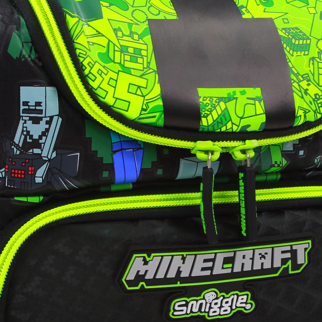 111-MINECRAFT Double Decker Lunch Bage  LB SMIGGLE Green * Black