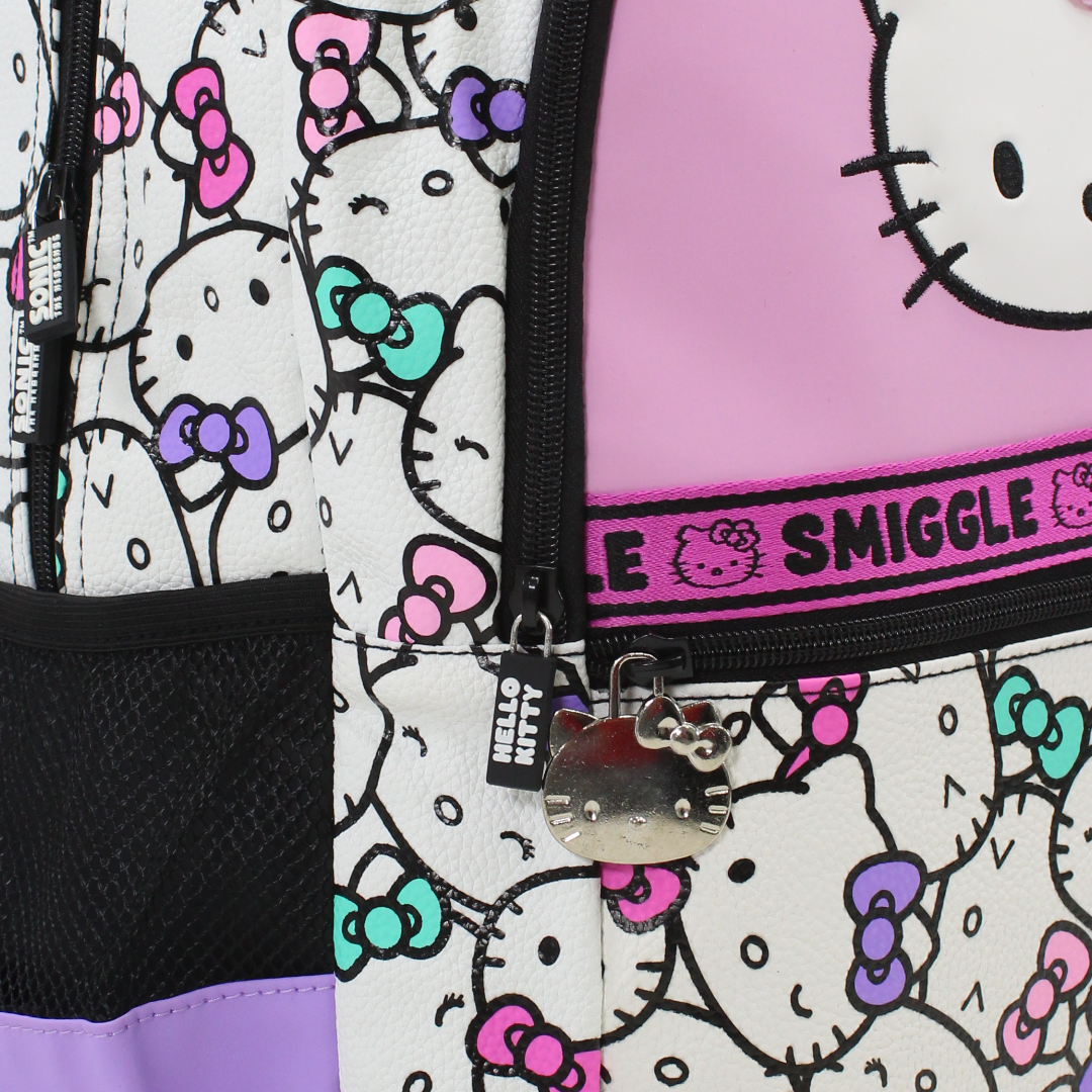 Smiggle Hello Kitty Classic Backpack 17 Inches – White & Purple