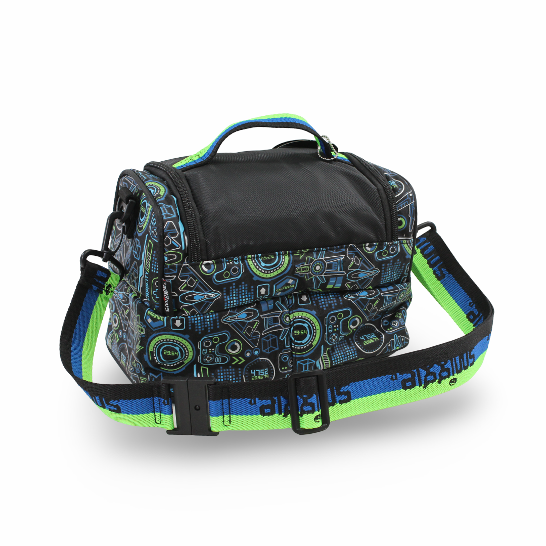 Smiggle Gaming Design Double Decker Lunch Bag – Black