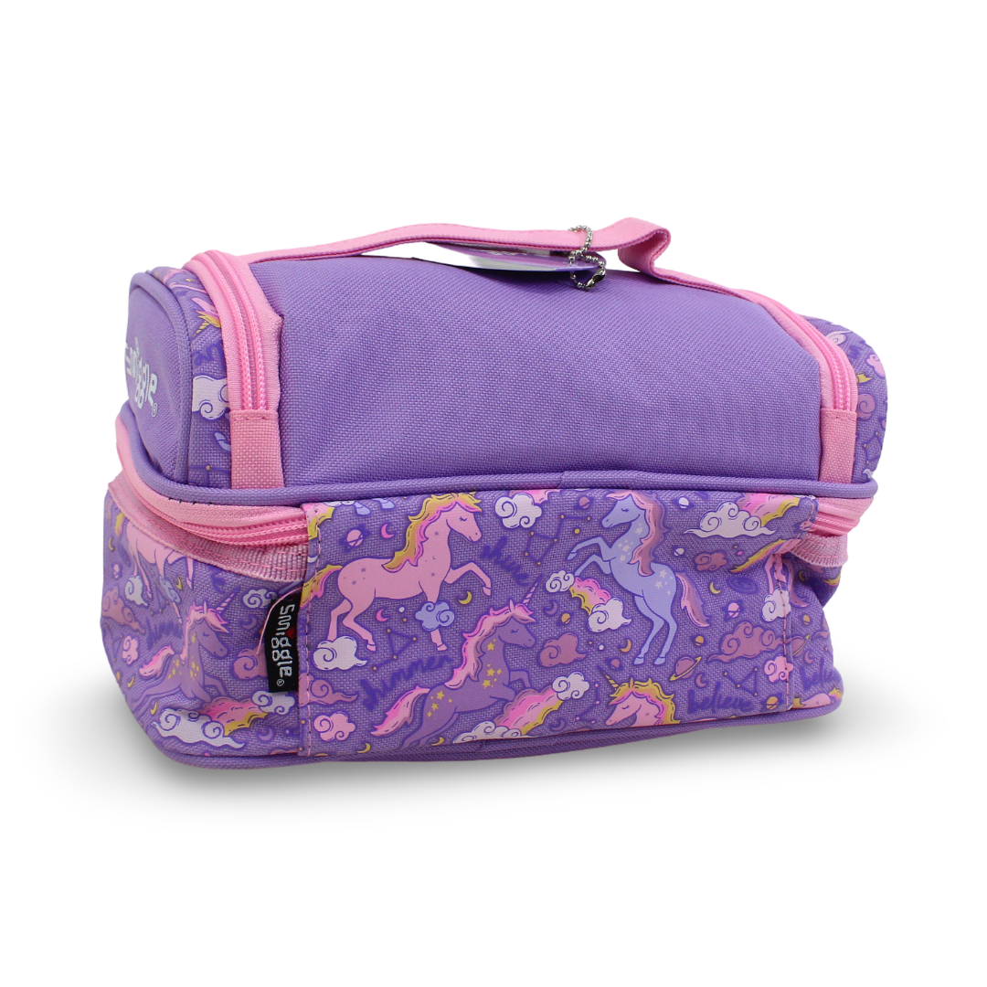 Smiggle Unicorn Double Decker Lunch Bag – Purple