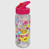 Fuchsia Smiley Face Cool Gear Water Bottle 709 ML