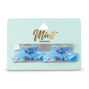 Mint Stitch Hair Claw Clips