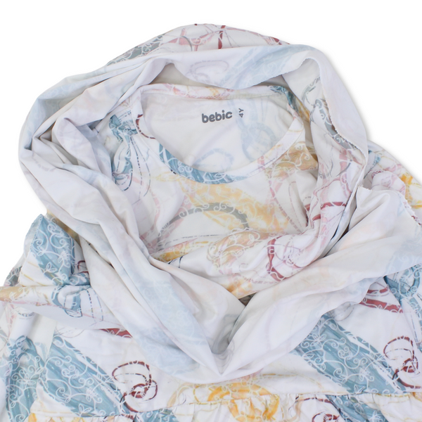 Girls Cotton Patterned Isdal – Off-White