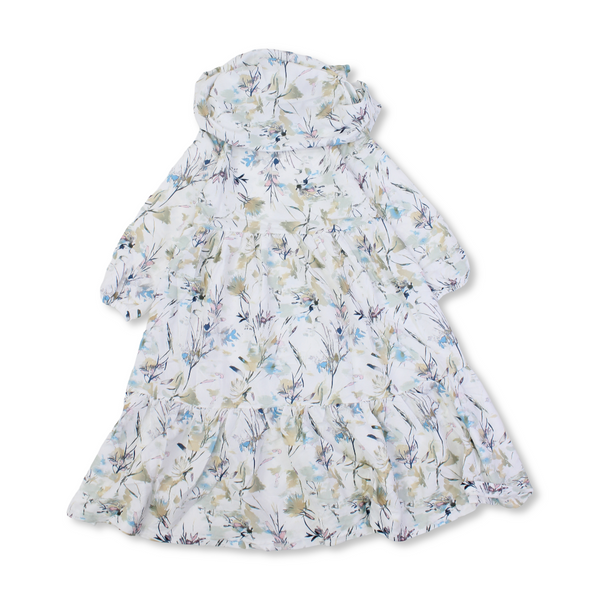 Girls Cotton Patterned Isdal – Off-White