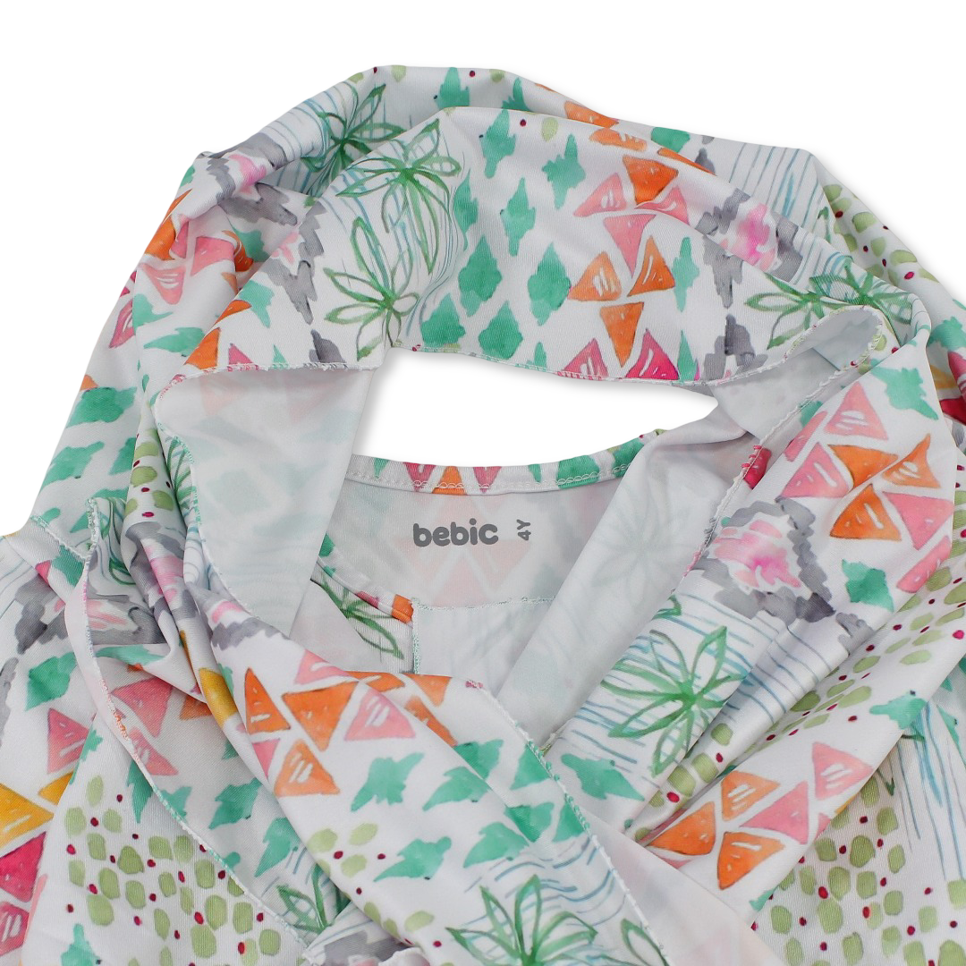 Girls Cotton Patterned Isdal – Off-White