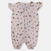 Baby Girls’ Cotton Romper Romper – Beige