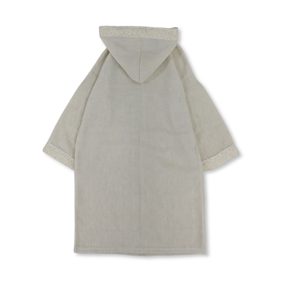 Ramadan Girls Linen Kaftan – Beige