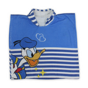 Boys Cotton Poncho – Blue with Donald Duck Print