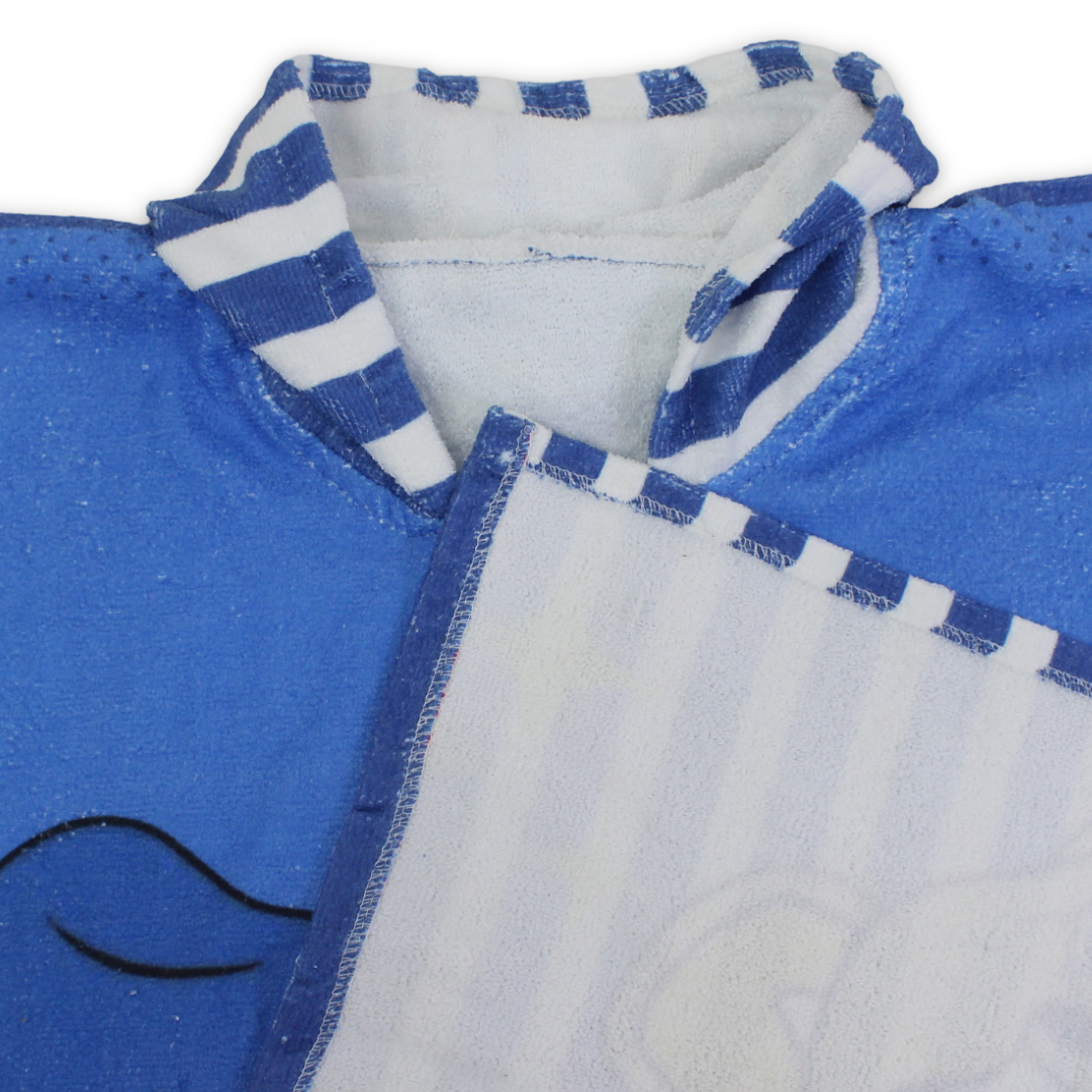 Boys Cotton Poncho – Blue with Donald Duck Print