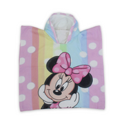 Girls Cotton Poncho – Colorful with Minnie Mouse Print