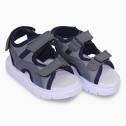 Boys Leather Sandals – Dark Grey