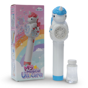 My Magical Unicorn Automatic Bubble Blower – Baby Blue