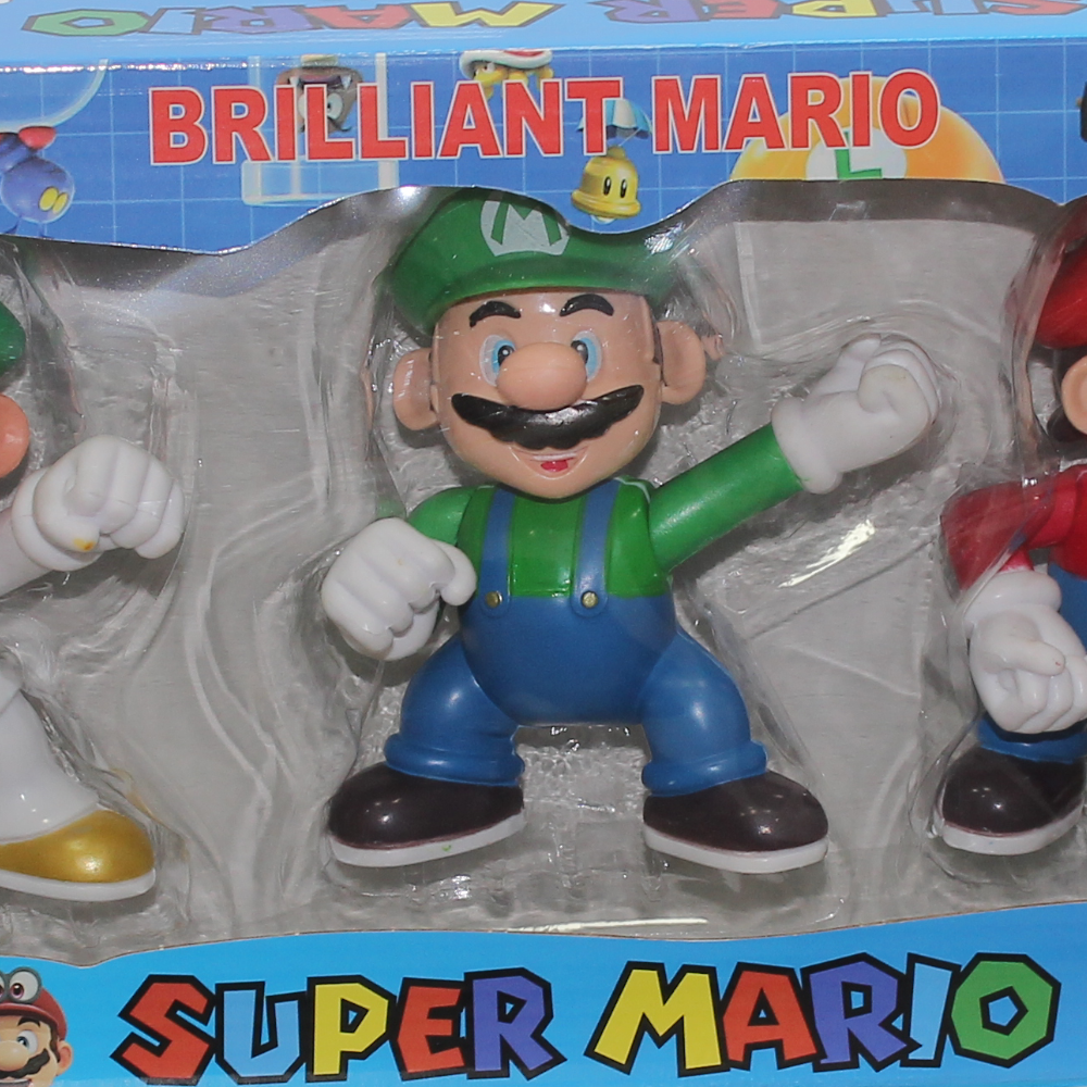 Super Mario Action Figures – 3 Pcs