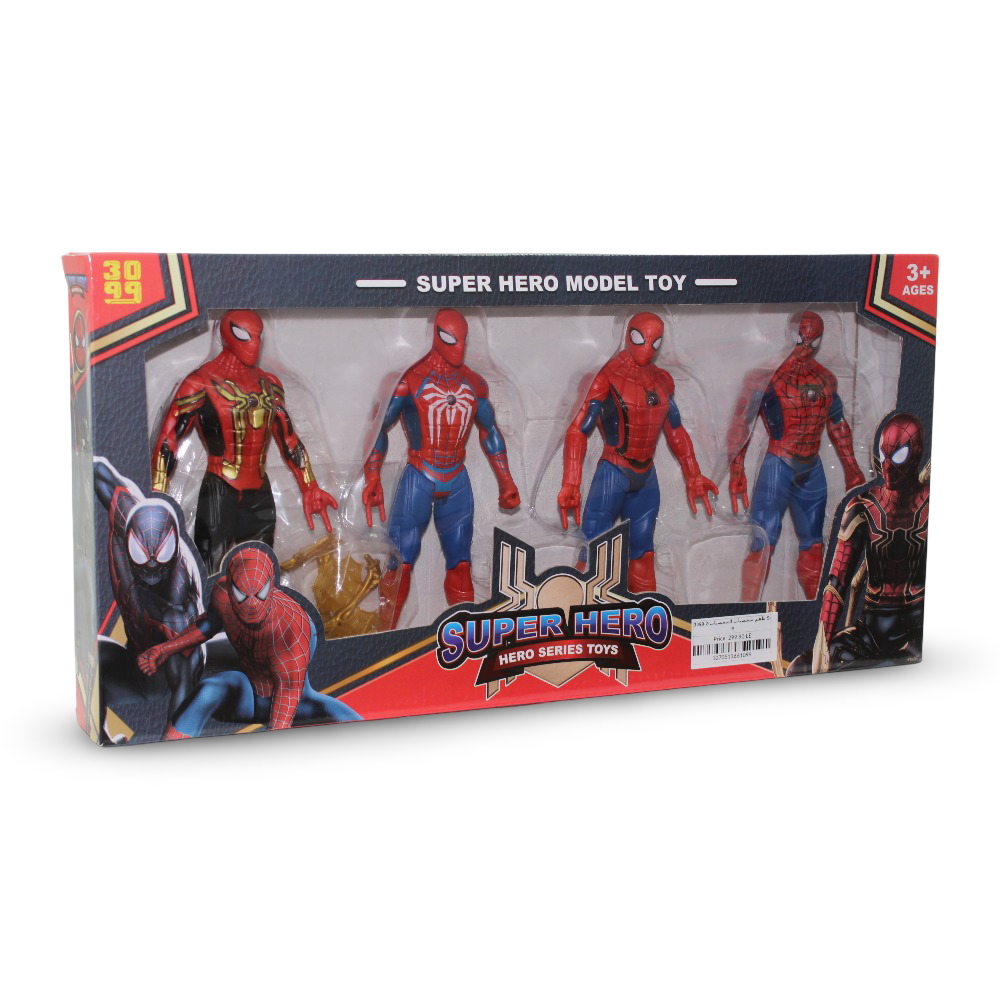 Spider-Man Action Figure Set – 4-Piece Hero Model Pack