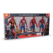 Spider-Man Action Figure Set – 4-Piece Hero Model Pack