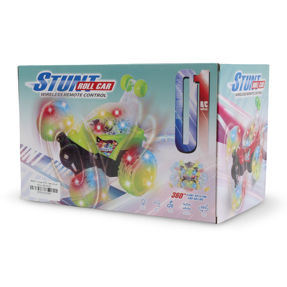 Stunt Roll Car – Green Remote Control Twister Car