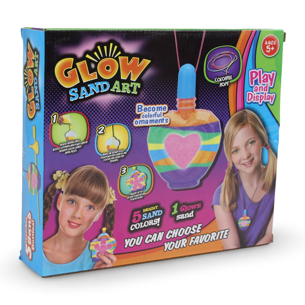 Glow Sand Art – 5-Bottle DIY Color Sand Kit