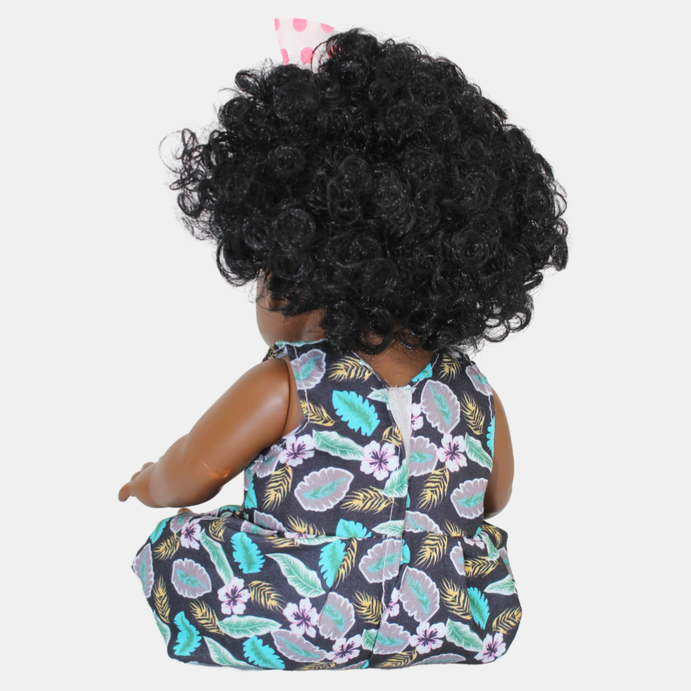 Cute Babies Fashion Doll with Sounds – Dark Skin (6-in-1)