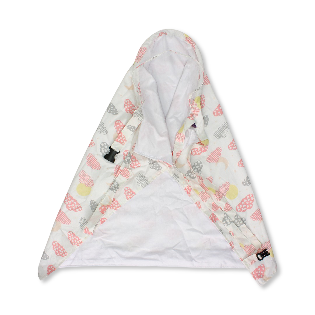 Breastfeeding Cover – Off-White & Pink
