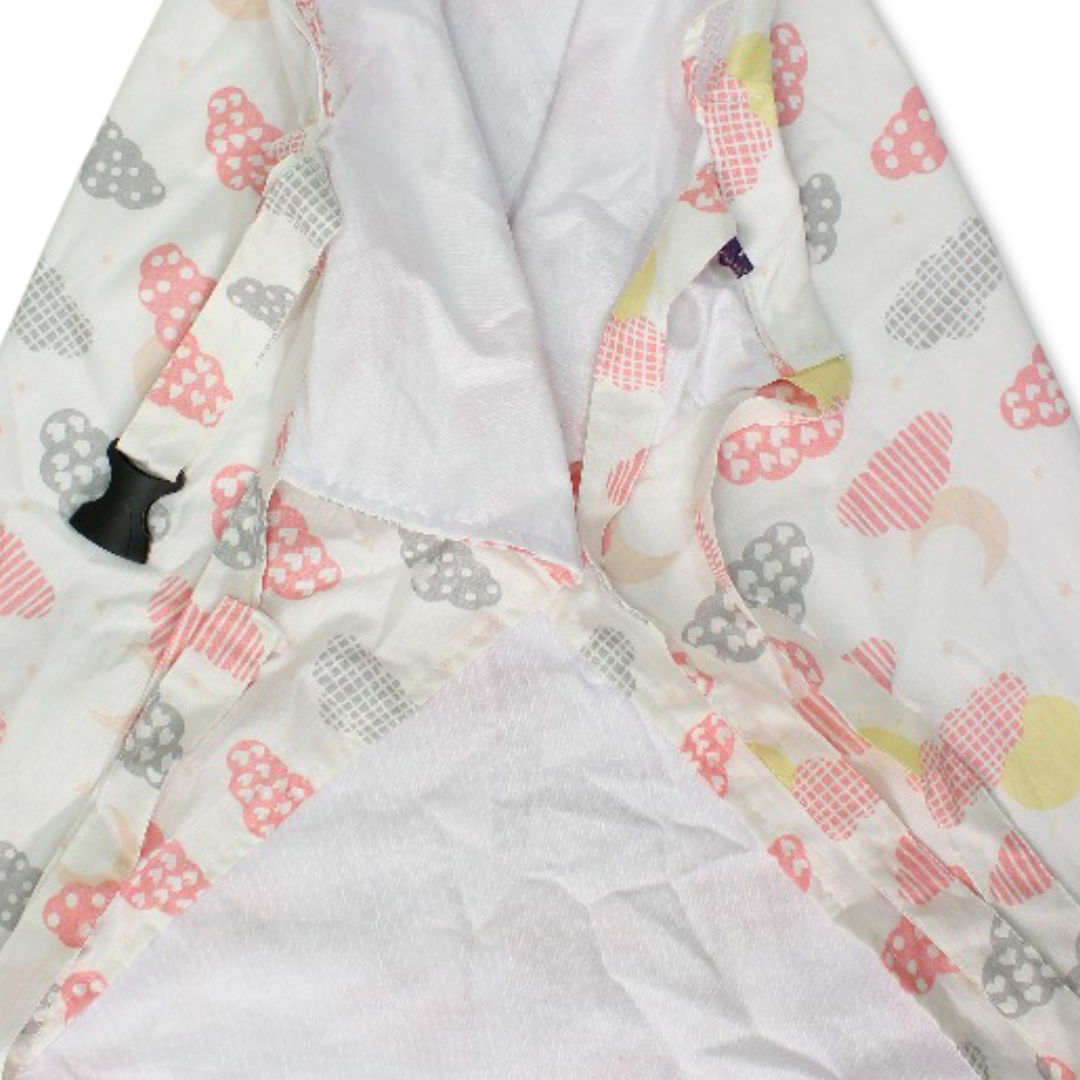 Breastfeeding Cover – Off-White & Pink