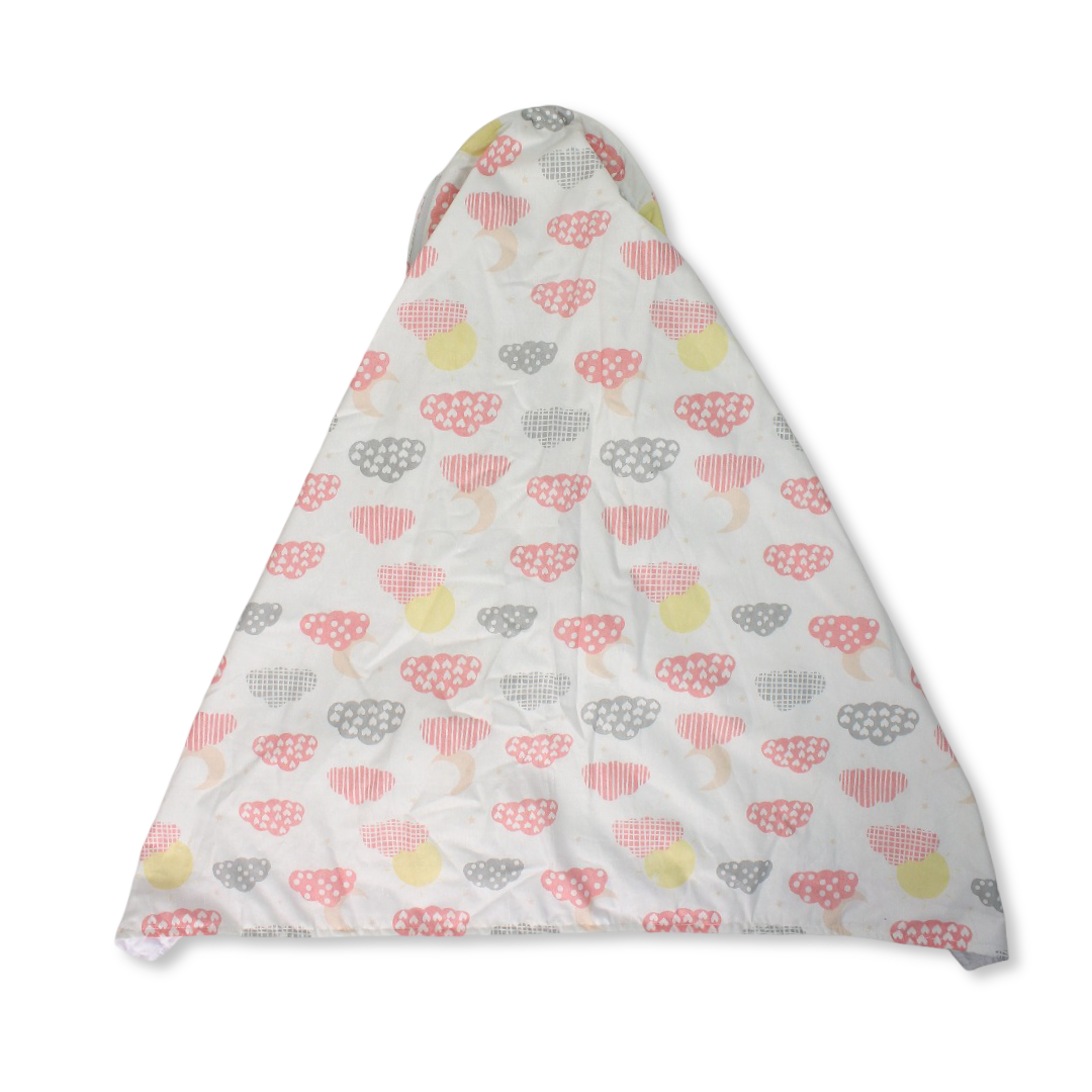Breastfeeding Cover – Off-White & Pink