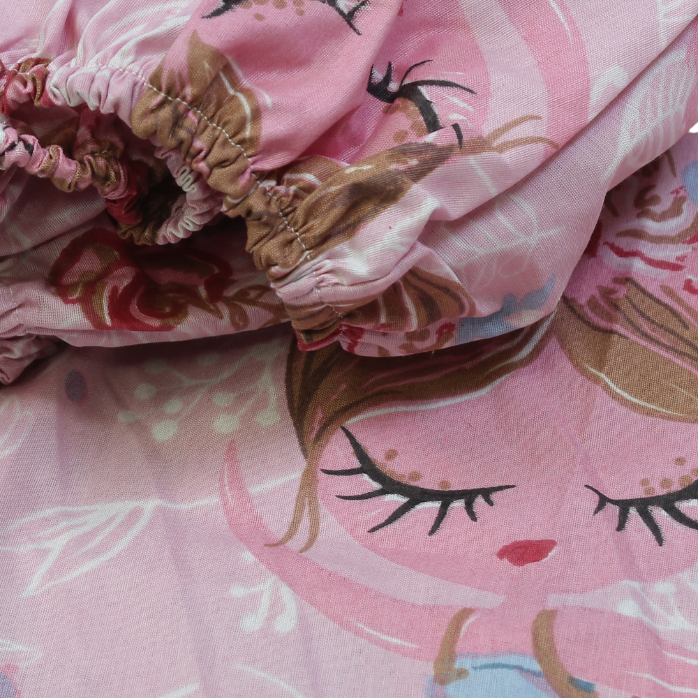 Bed Sheet Set – Pink with Ballerina Print