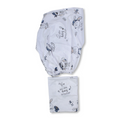 Cotton Bed Sheets – White with Bunny Print