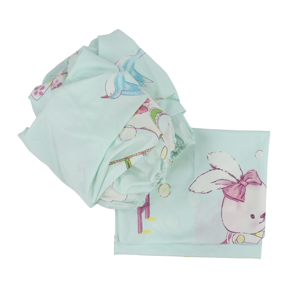 Bed Sheet Set – Dress & Bunny Print