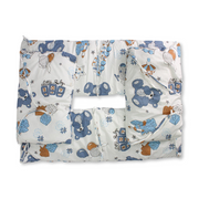 Baby Crib Bumper Set – Off-White with Cute Teddy Bear Print