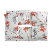 Baby Crib Bumper Cushion – Off-White with Koala and Star Print