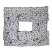 Baby Crib Bumper Set – Off-White with Flowers & Butterfly Print