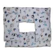 Baby Crib Bumper Set – Off-White with Nautical Prints