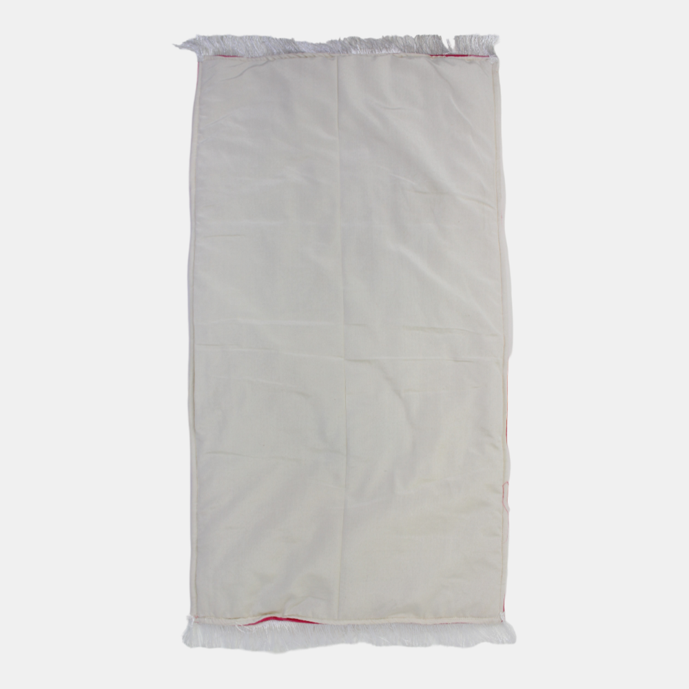 Prayer Mat – White & Fuchsia