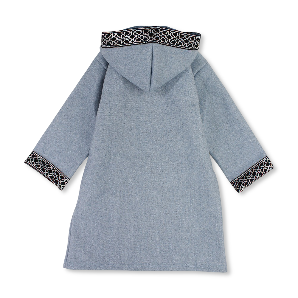 Boys Long-Sleeved Hooded Jilbab – Baby Blue