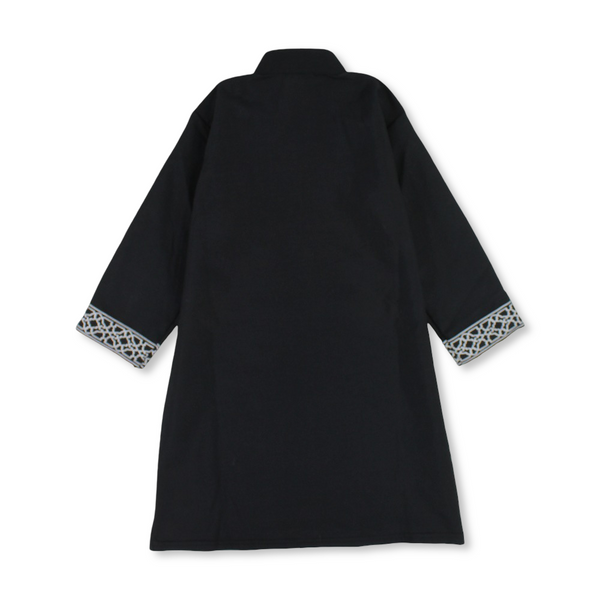 Boys Cotton Long-Sleeved Ramadan Jilbab – Black